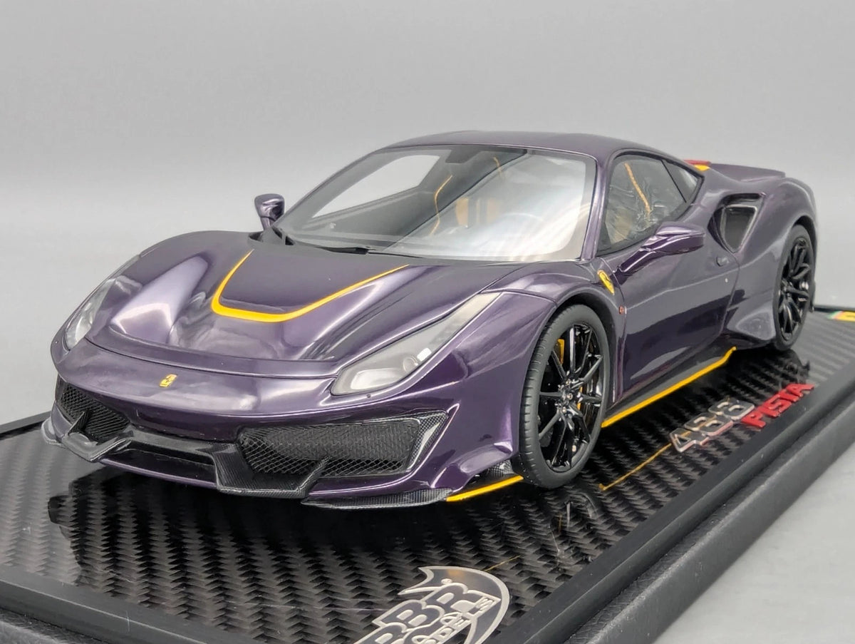 Modellautos 1:18 BBR Ferrari 488 Pista 2018 Violet Ltd 03/05 Stck in OVP