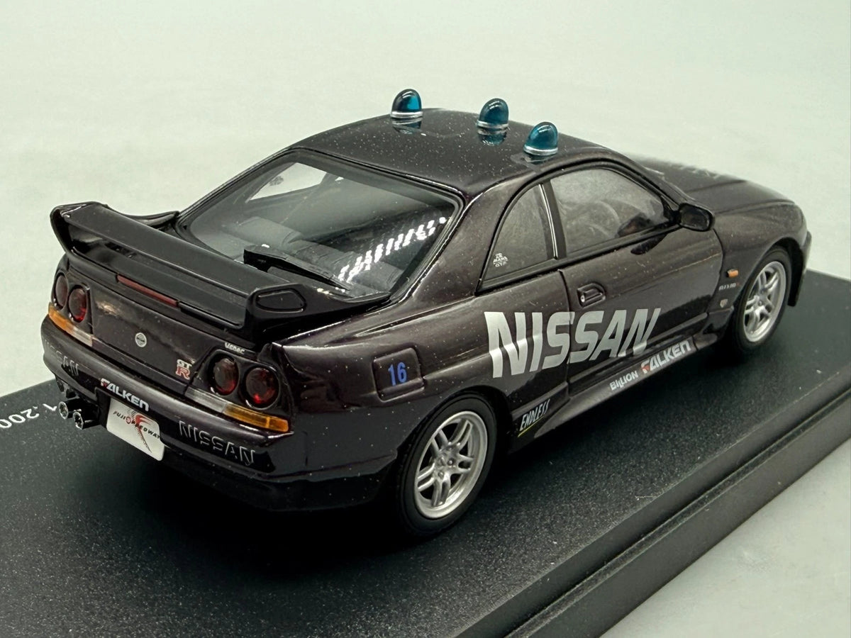 Modellautos 1:43 Kyosho Nissan Skyline GT-R (BCNR33) Fuji Speedway Pace Car +OVP