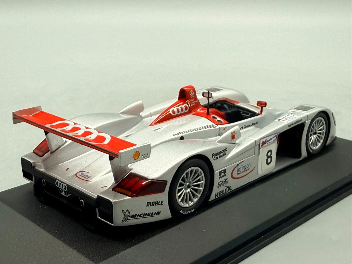Modellautos 1:43 Minichamps Audi R8S Winner Le Mans 24h 2000 #8 mit OVP