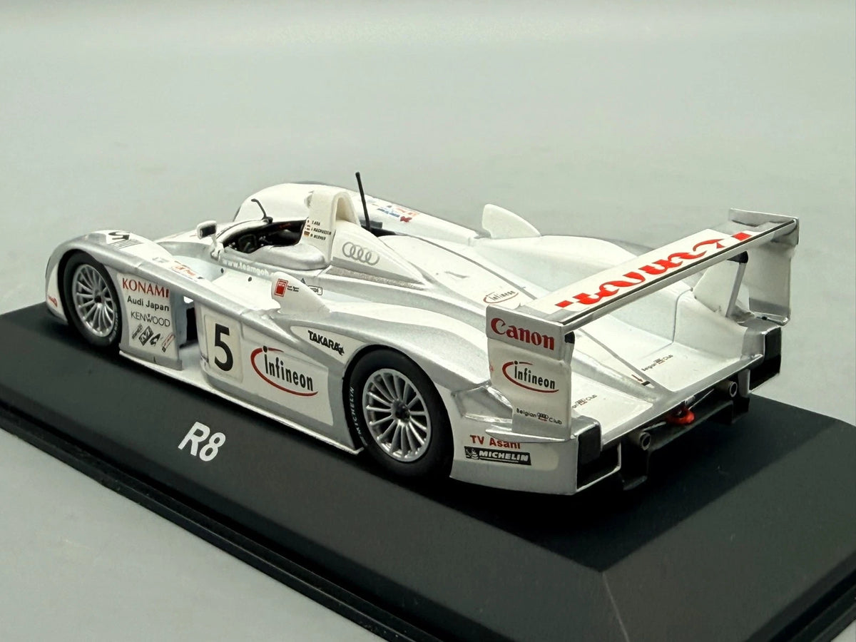 Modellautos 1:43 Minichamps Audi R8 Le Mans 24h 2003 #5 mit OVP