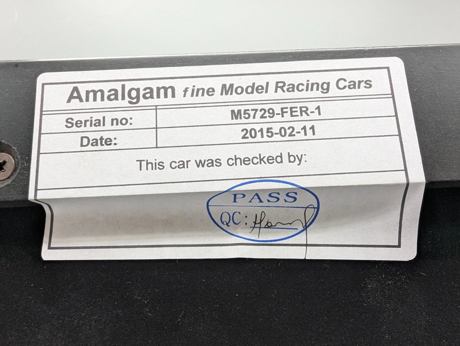 Modellautos 1:12 Amalgam Ferrari La Ferrari Ltd #01/10 Silber Zertifikat mit OVP