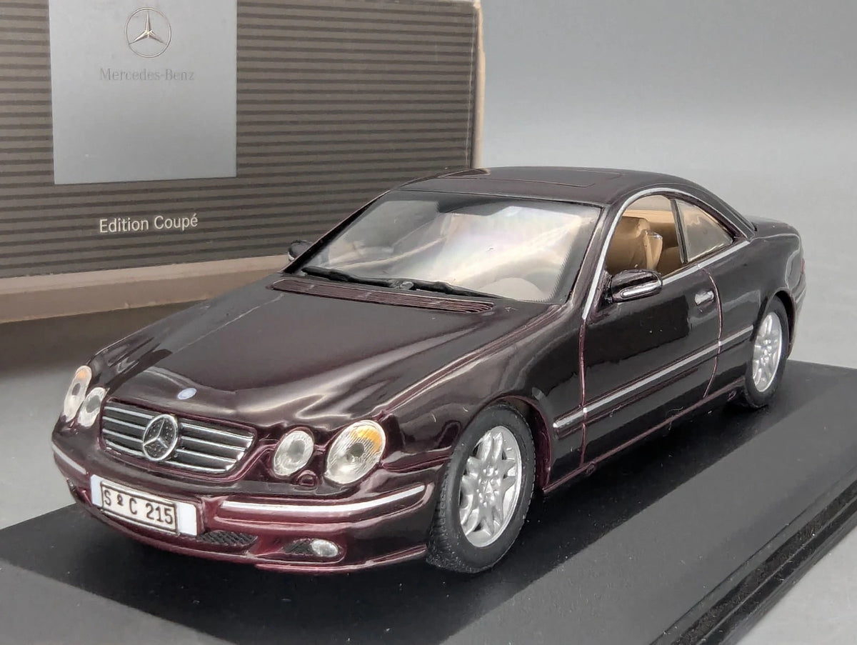 Modellautos 1:43 Minichamps Mercedes Benz CL 500 Dunkel-Violett/Rot Dealer OVP