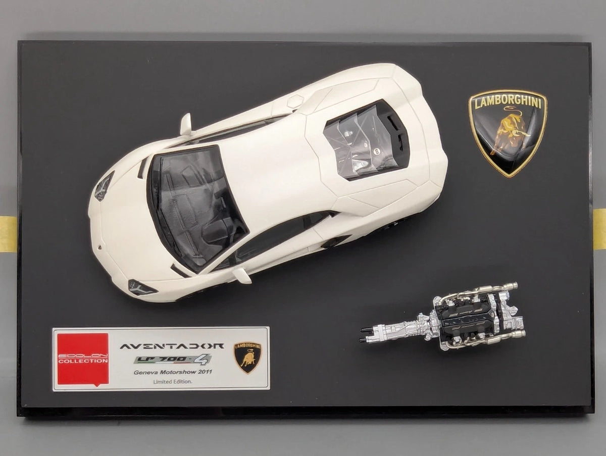 Eidolon Make Up 1:43 Lamborghini Aventador LP700-4 2011 Engine Set Matt Weiß OVP