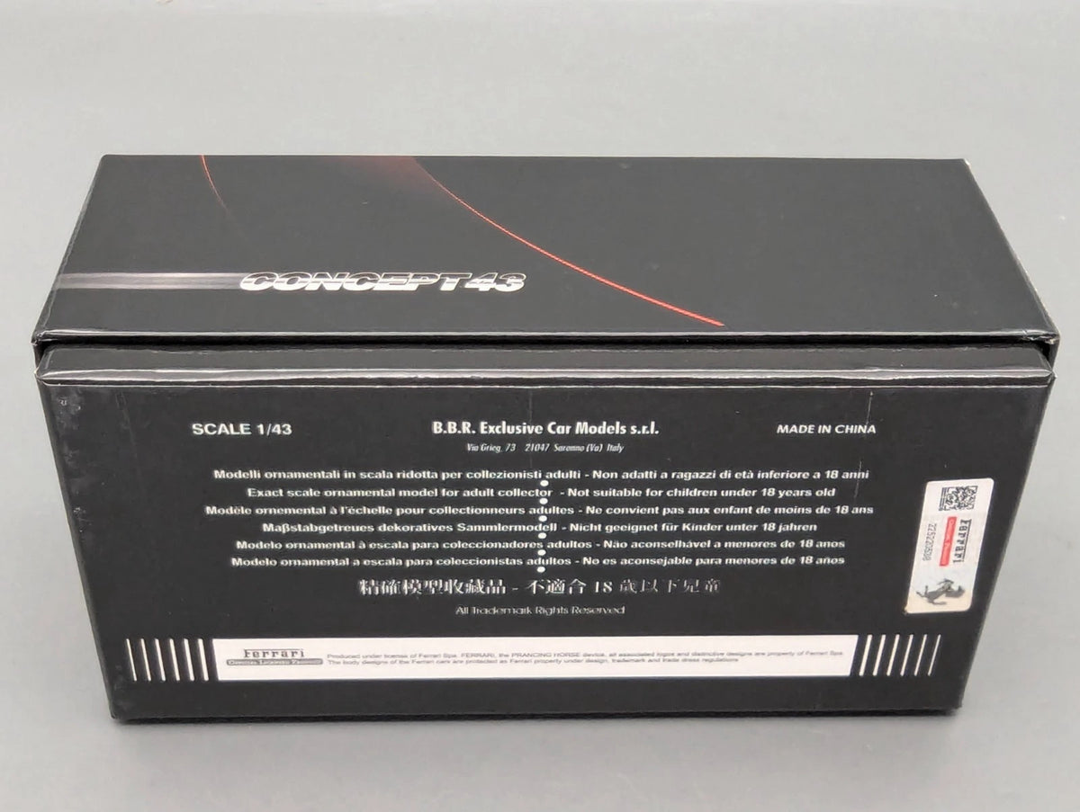 Modellautos 1:43 BBR Concept43 Ferrari FXX-K #44 Nero Stellato Ltd 13/20 OVP