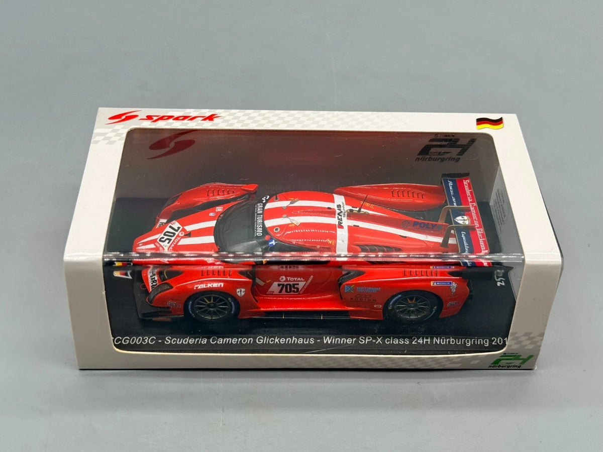 Modellautos 1:43 Spark SCG003C - Scuderia Cameron Glickenhaus #705 mit OVP