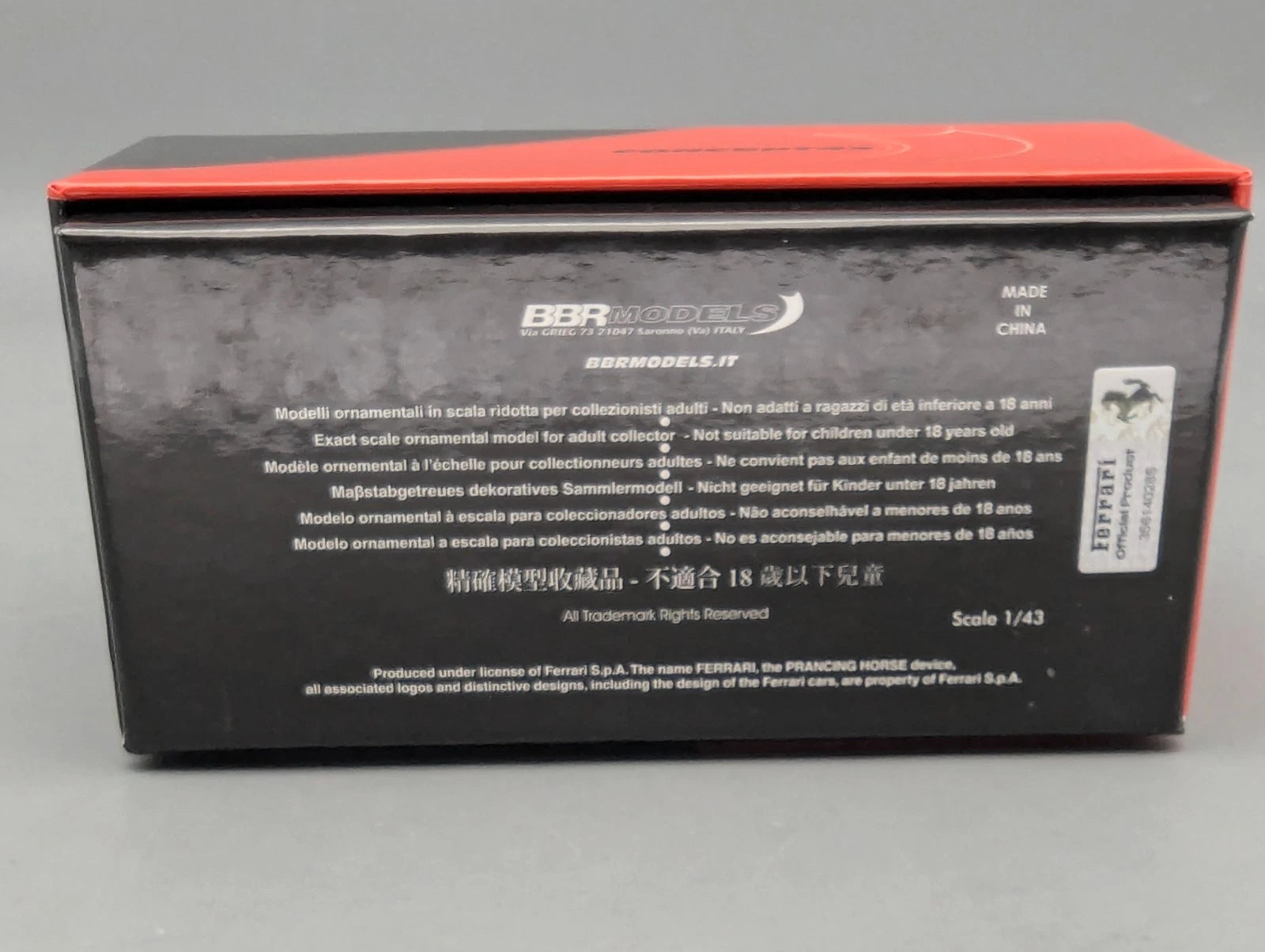 Modellautos 1:43 BBR Concept43 Ferrari SF90 XX Stradale Ltd 21/50 Grigio mit OVP