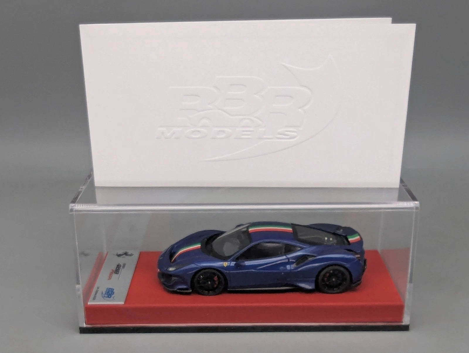 Modellautos 1:43 BBR Concept43 Ferrari 488 Pista RHD Blu TdF Ltd 01/20 OVP