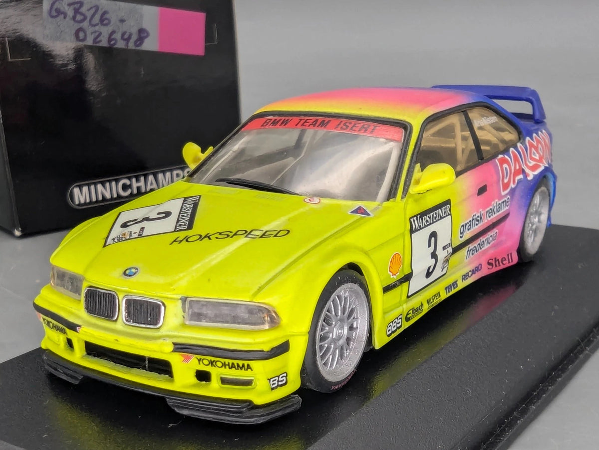 Modellautos 1:43 Minichamps BMW E36 M3 Gruppe A DTC 1995 #3 K. Nissen mit OVP