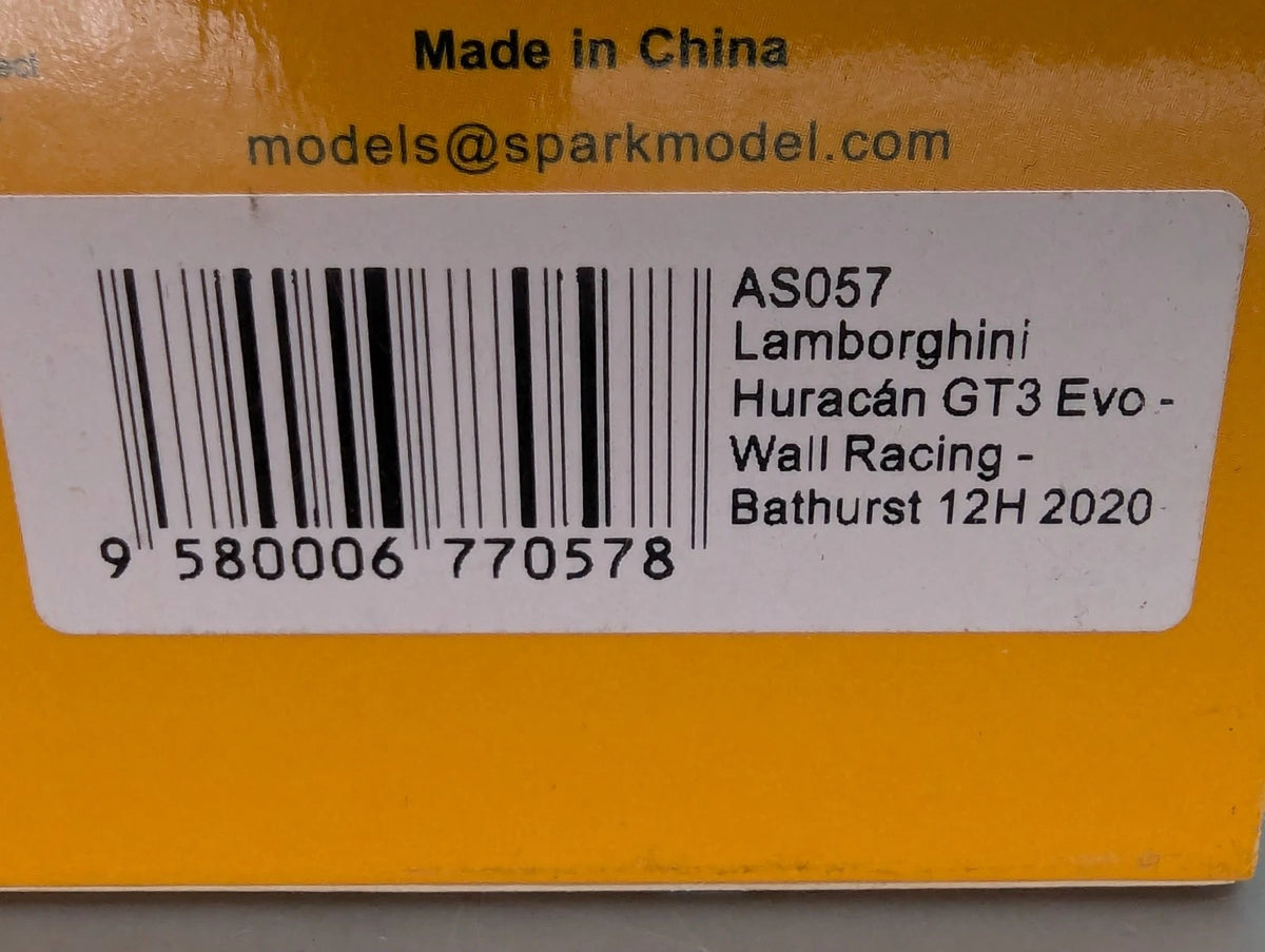 Modellautos 1:43 Spark AS057 Lamborghini Huracan GT3 EVO 12h Bathurst 20 #6 OVP