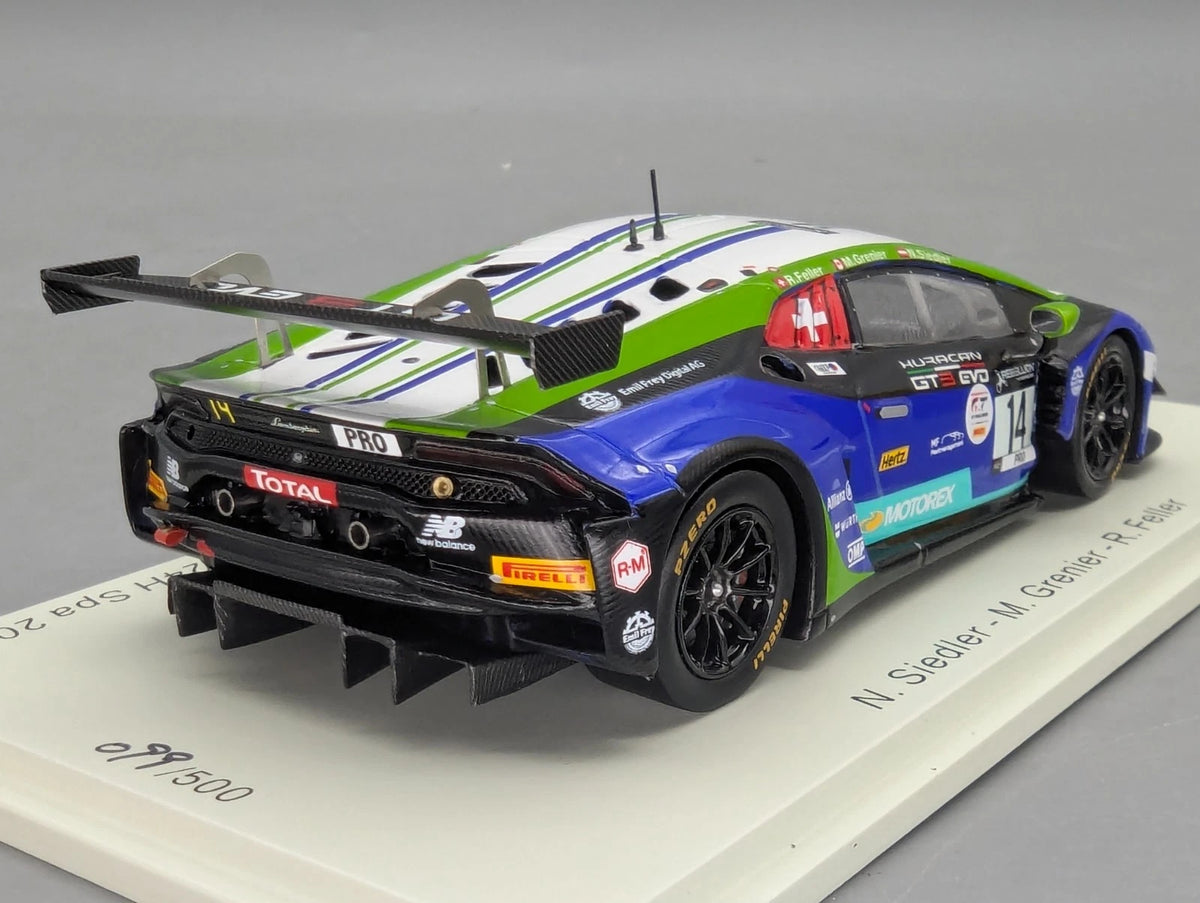 Modellautos 1:43 Spark SB382 Lamborghini Huracan GT3 EVO 24h Spa 2020 #14 OVP