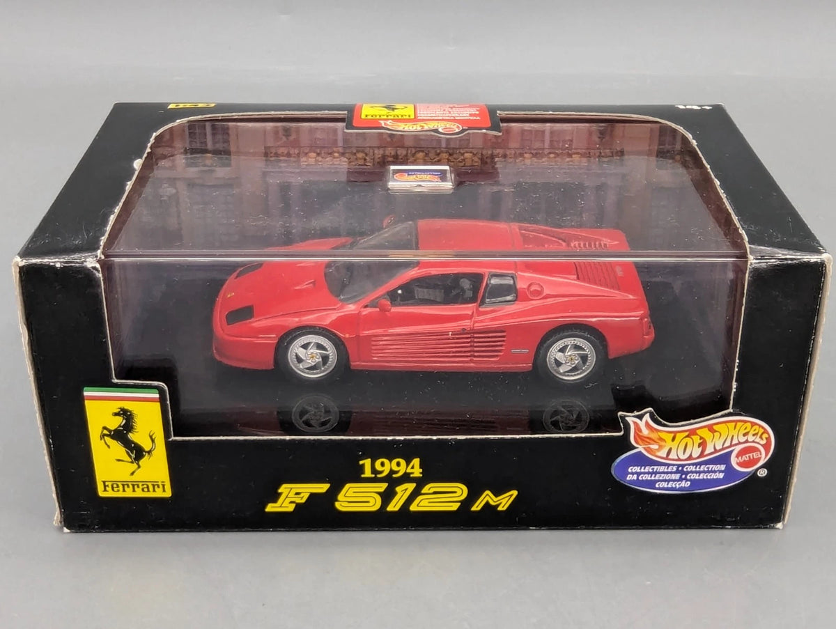 Modellautos 1:43 Hot Wheels Ferrari F512M 1994 rot mit OVP