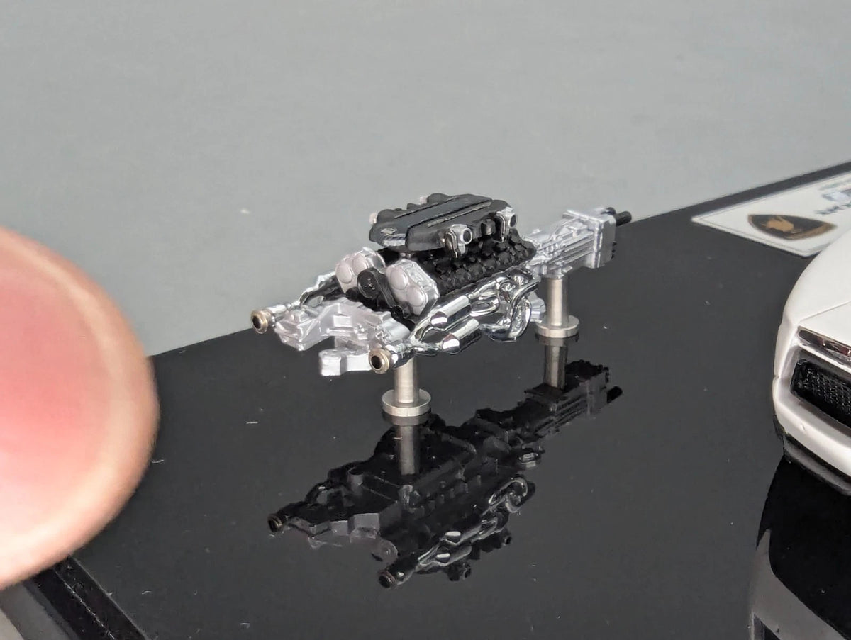 Eidolon Make Up 1:43 Lamborghini Aventador LP760-2 Engine Set Oakley Weiß OVP