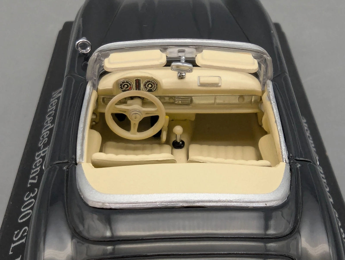 Modellautos 1:43 Minichamps Mercedes Benz 300 SL Graphitgrau Roadster Dealer OVP