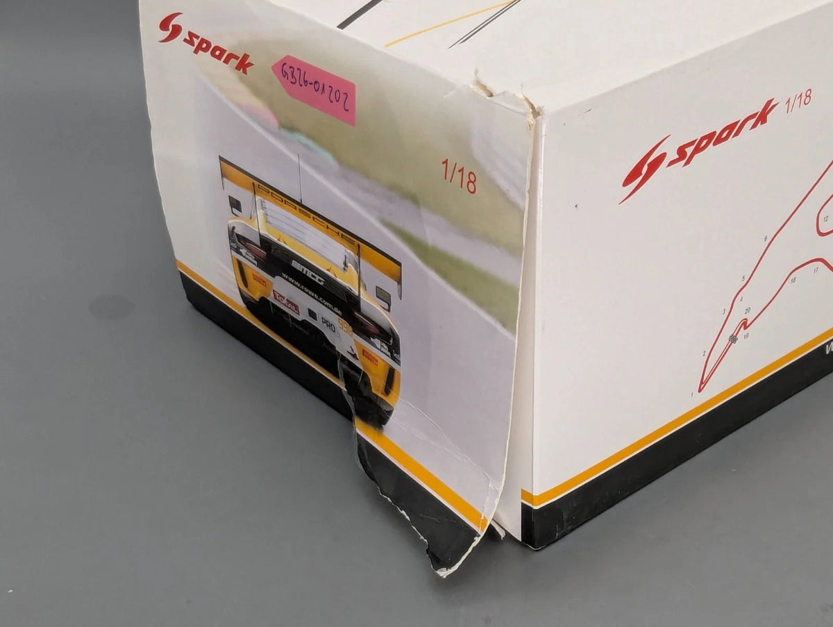 Modellautos 1:18 Spark Porsche 911 GT3 R Zweiter (2nd) 24h Spa 2019 #998 mit OVP
