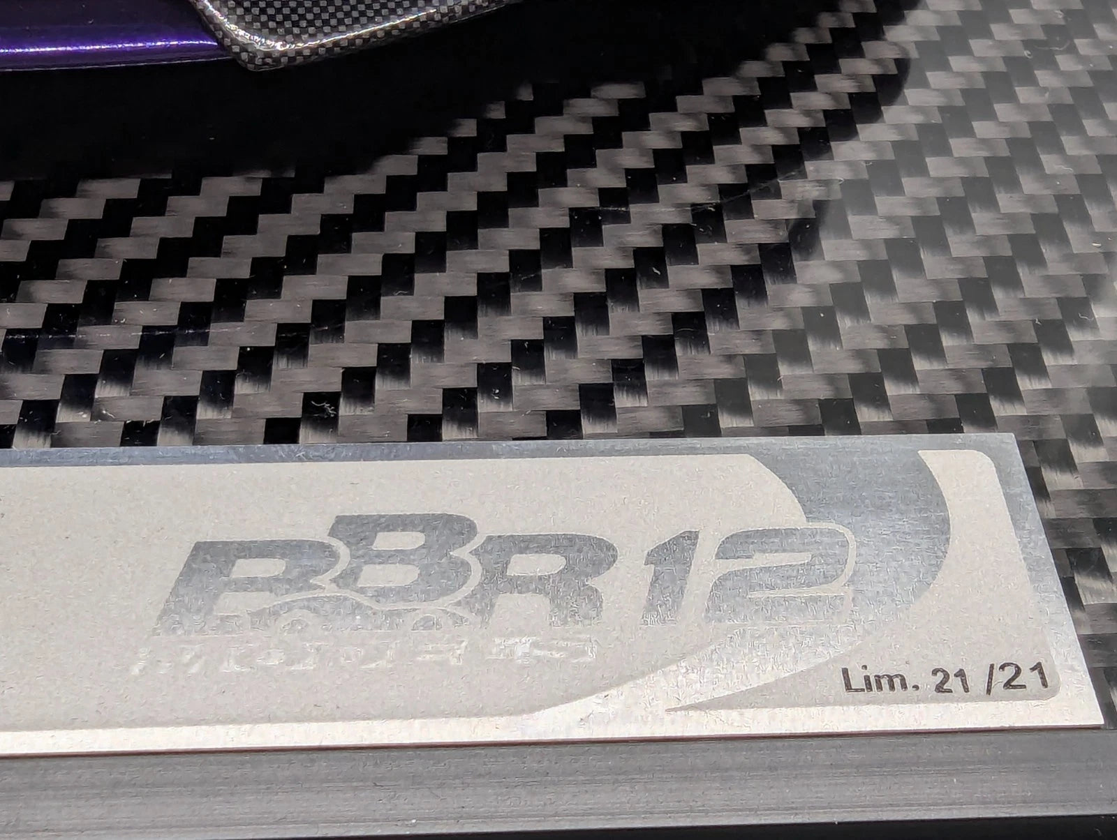 Modellautos 1:12 BBR Ferrari 488 Pista Viola Al Humad Ltd 21/21 Stück OVP