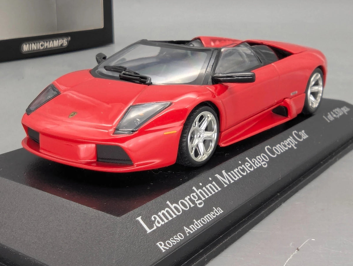 Modellautos 1:43 Minichamps Lamborghini Murcielago Concept Car 2004 Rosso OVP