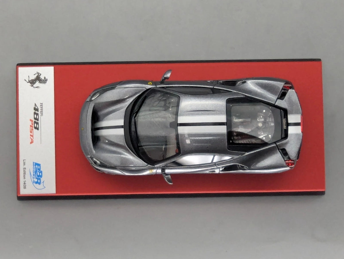 Modellautos 1:43 BBR Concept43 Ferrari 488 Pista RHD 2019 Grigio Ltd 01/20 OVP