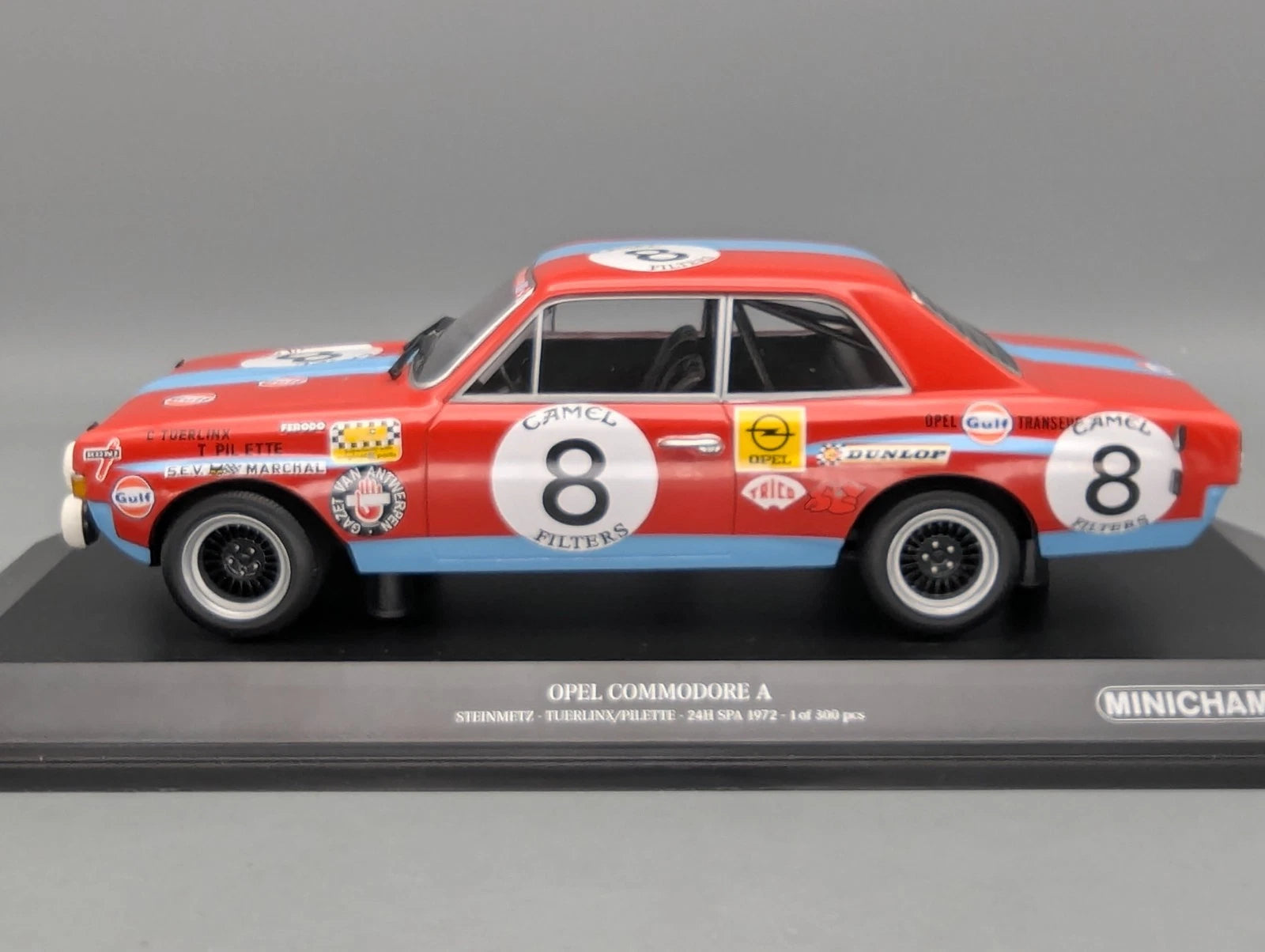 Modellautos 1:18 Minichamps Opel Commodore A 24h Spa 1972 #8 OVP (GB26-0029)