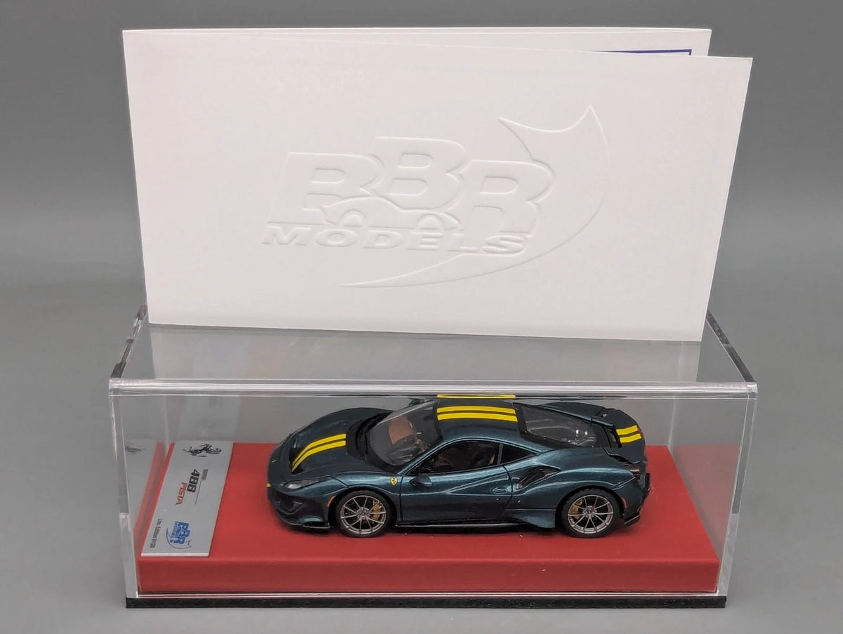 Modellautos 1:43 BBR Concept43 Ferrari 488 Pista LHD Verde Scuro Ltd 01/20 OVP