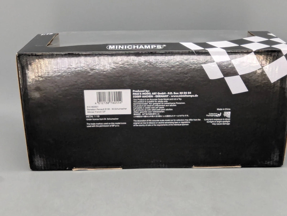 Modellautos 1:18 Minichamps Benetton Renault B195 WINNER #1 M. Schumacher OVP