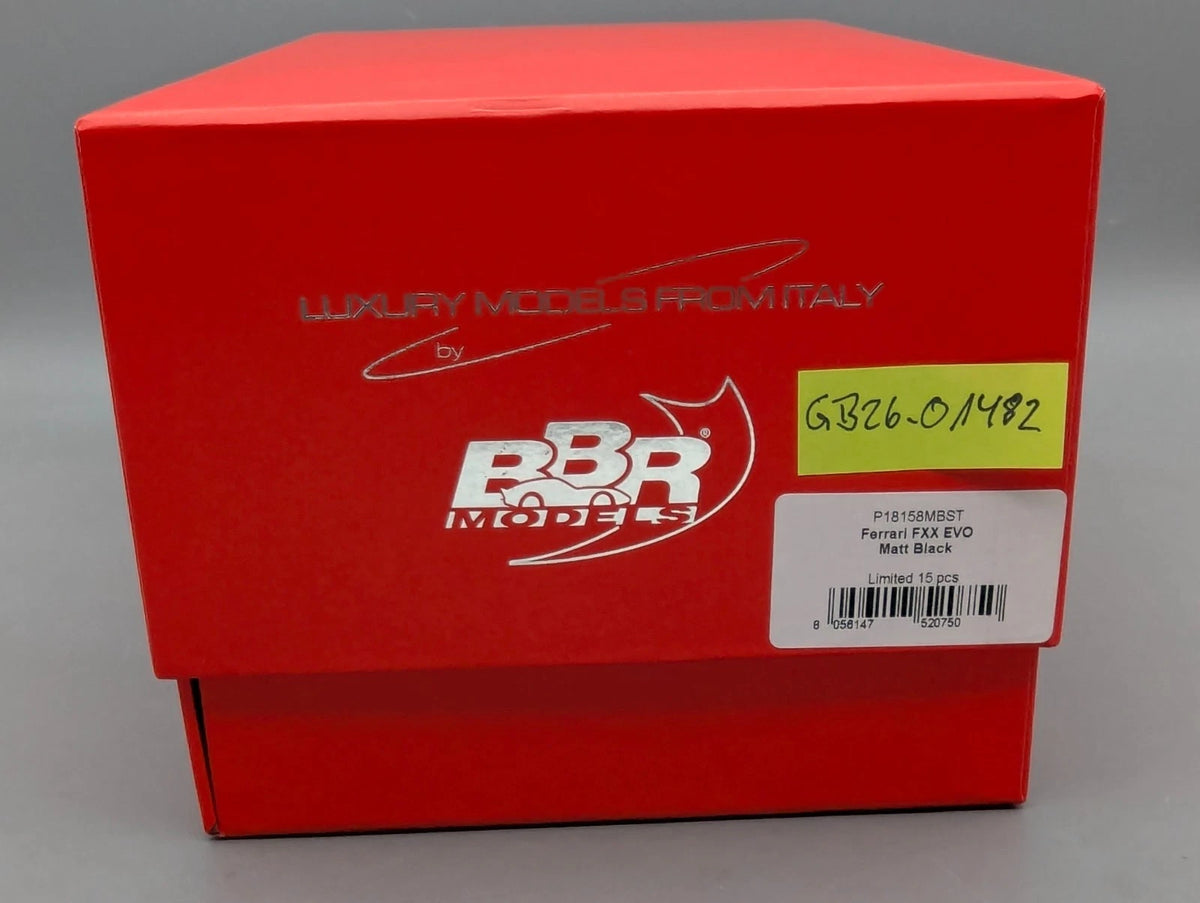 Modellautos 1:18 BBR Ferrari FXX EVO Matt Black Ltd 01/15 Stck in OVP
