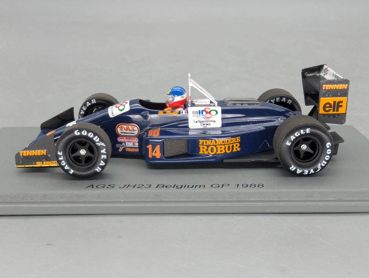 Modellautos 1:43 Spark S7246 AGS JH23 Belgium GP 1988 #14  P. Streiff OVP
