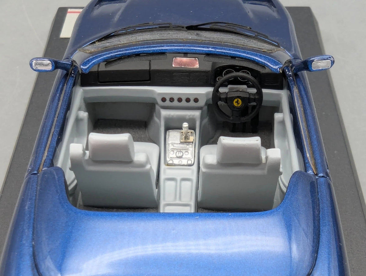Modellautos 1:43 BBR Ferrari 456 Venice Cabrio Sultan of Brunei Blau Met mit OVP