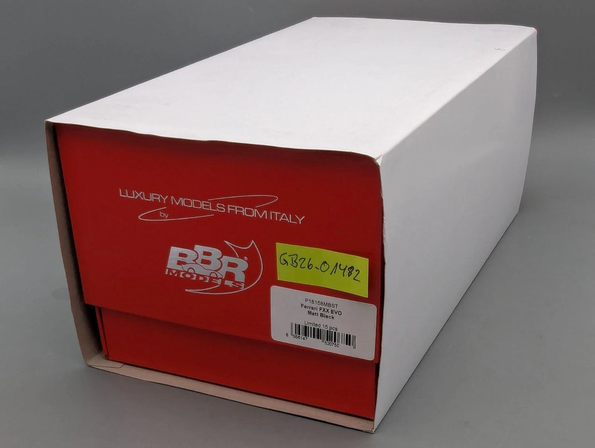 Modellautos 1:18 BBR Ferrari FXX EVO Matt Black Ltd 01/15 Stck in OVP