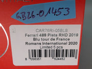 Modellautos 1:43 BBR Ferrari 488 Pista RHD Blu TdF 2019 Romans 2020 Ltd 1/5 OVP