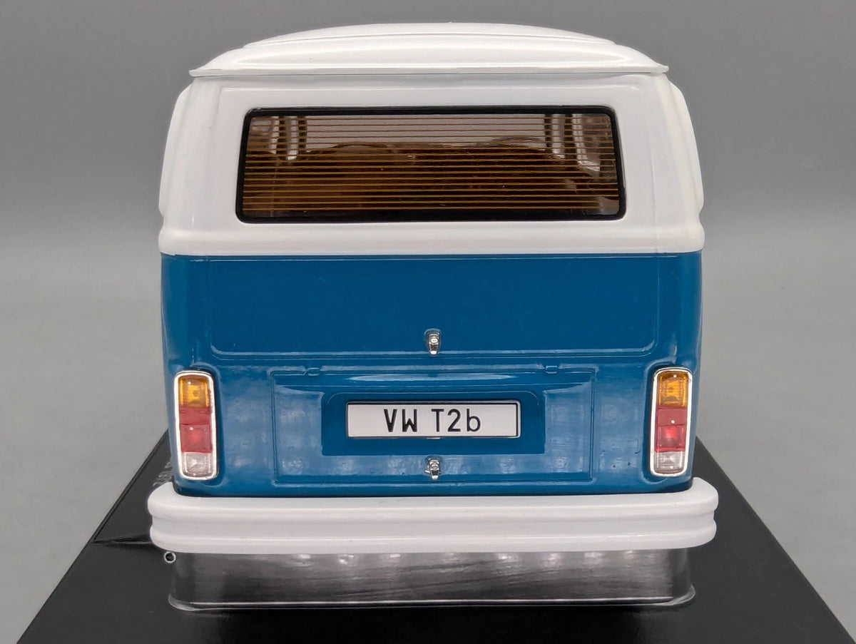 Modellautos 1:18 KK-Scale Volkswagen VW T2b Bus Türkisblau Weiß mit OVP