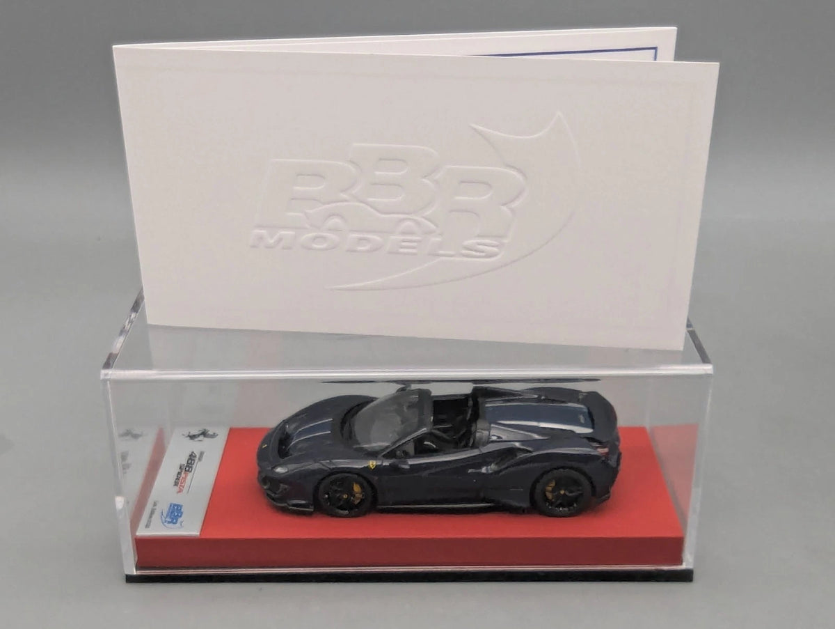 Modellautos 1:43 BBR Concept43 Ferrari 488 Pista Spider RHD Blu P. Ltd 01/20 OVP