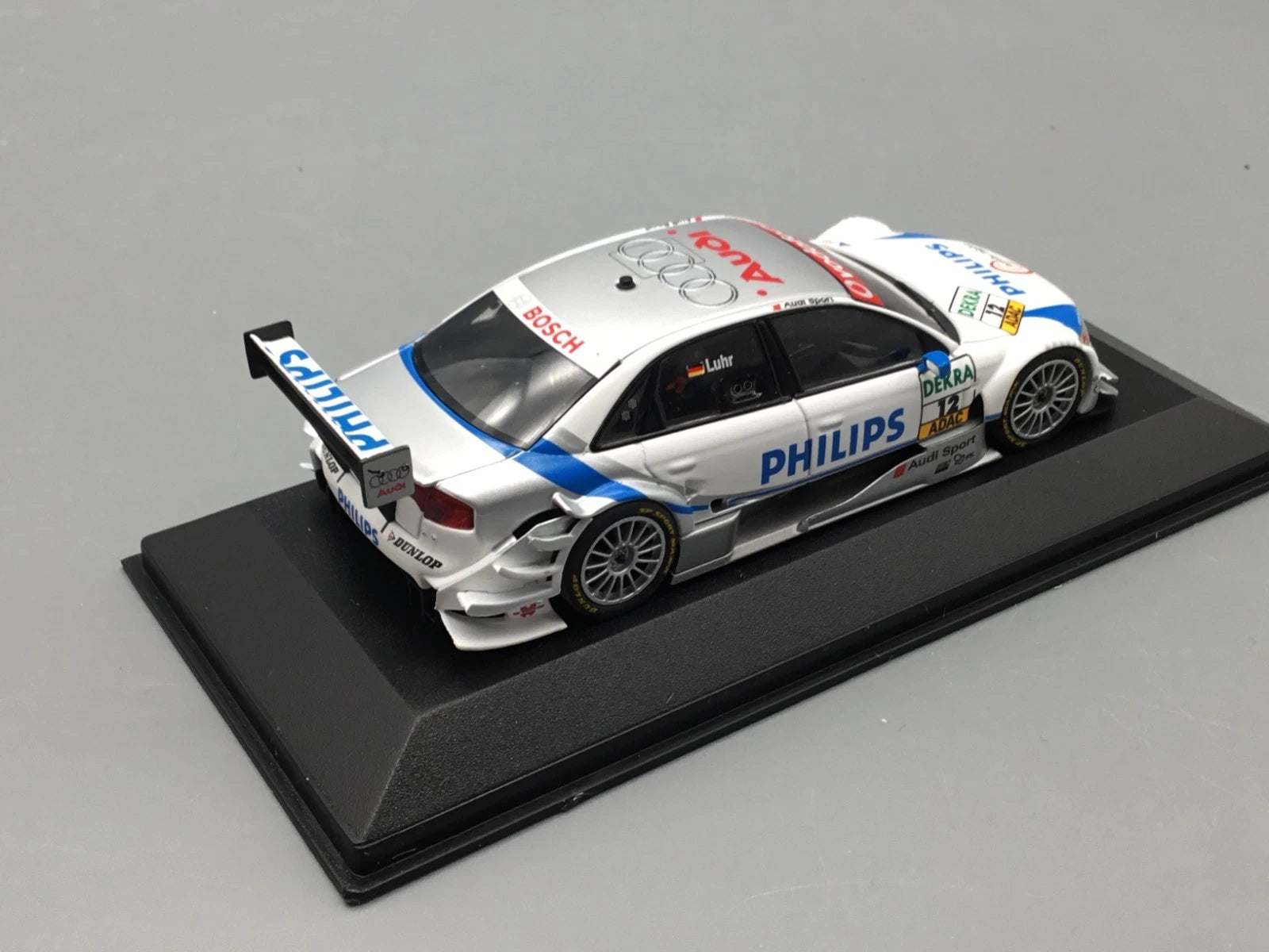 Modellautos 1:43 Minichamps Audi A4 DTM 2007 Lucas Luhr #12 in OVP