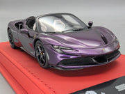Modellautos 1:43 BBR CALSITO Ferrari SF90 Spider Ltd 12/20 Viola Hong Kong OVP