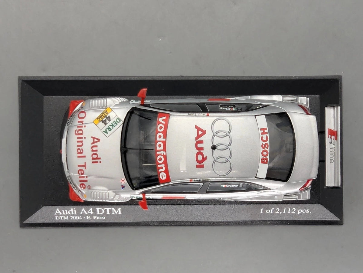 Modellautos 1:43 Minichamps Audi A4 DTM 2004 Team Joest #44 E. Pirro mit OVP