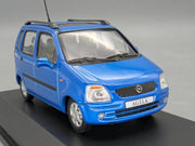 Modellautos 1:43 Minichamps Opel Agila Blau Metallic mit Dealer OVP