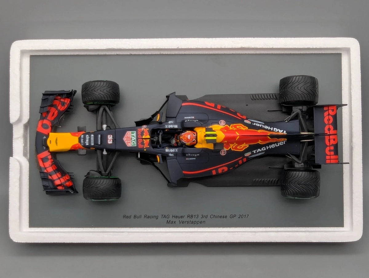 Modellautos 1:18 Spark Red Bull RB13 3rd Chinese GP 2017 #33 Verstappen OVP