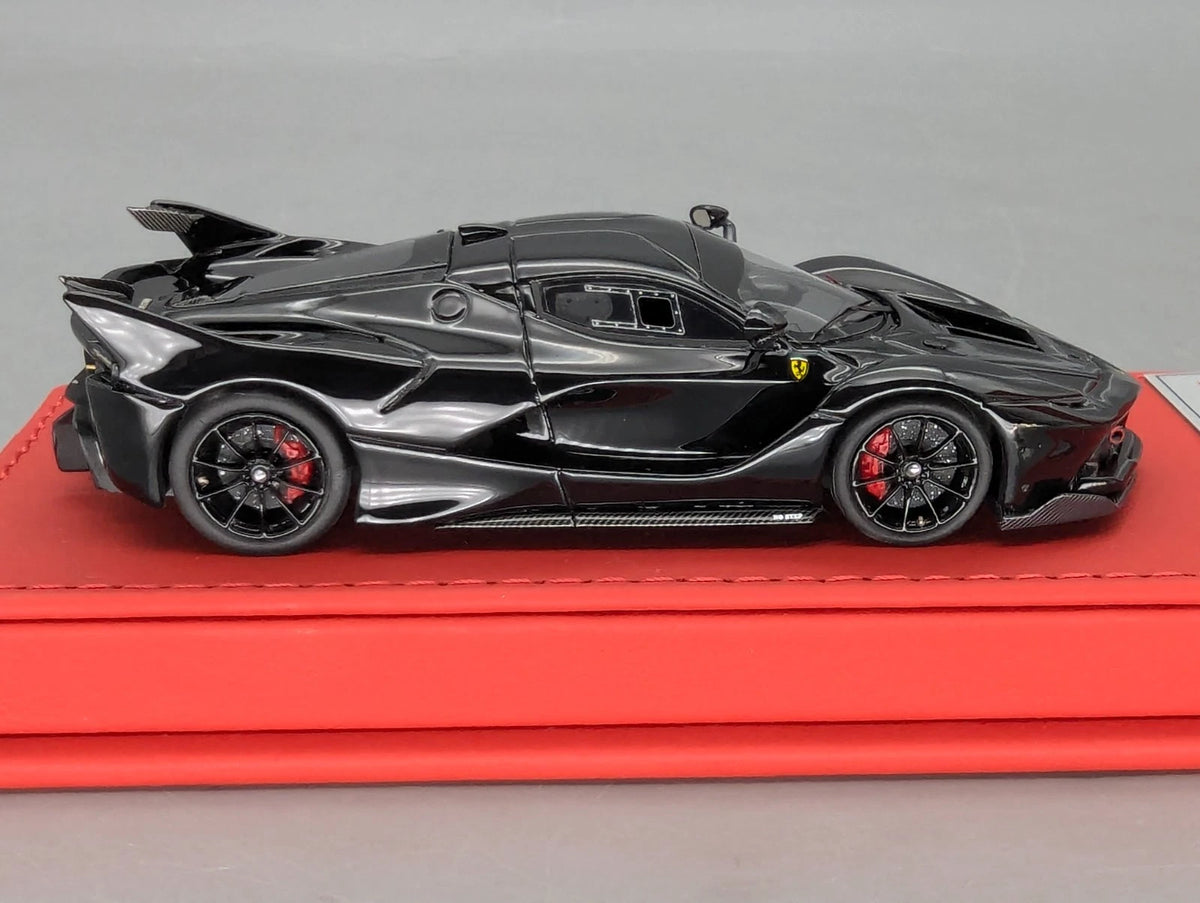 Modellautos 1:43 BBR Deluxe Calsito Ferrari FXX-K Gloss Black Ltd 03/20 OVP