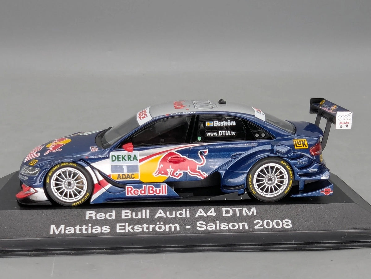 Modellautos 1:43 Minichamps Red Bull Audi A4 DTM 2008 #1 Ekström  mit Dealer OVP