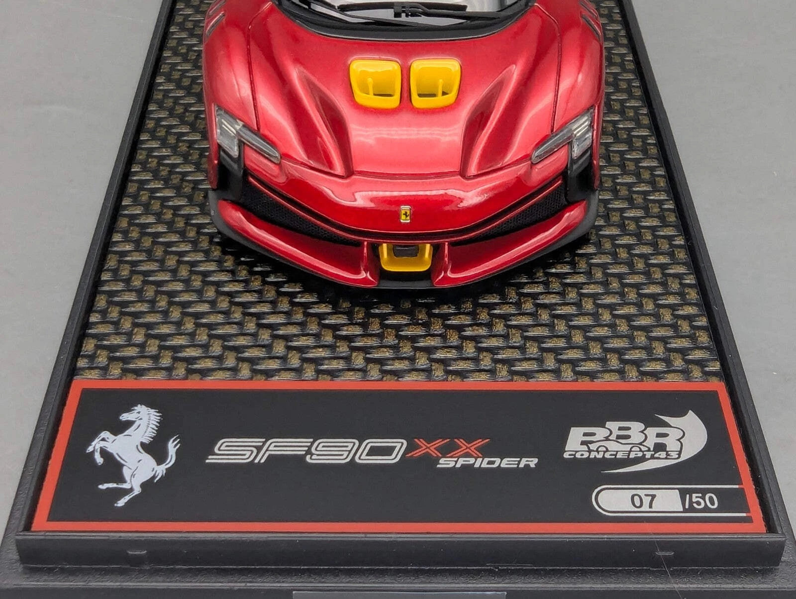 Modellautos 1:43 BBR Concept43 Ferrari SF90 XX Spider Ltd 07/50 Rosso mit OVP