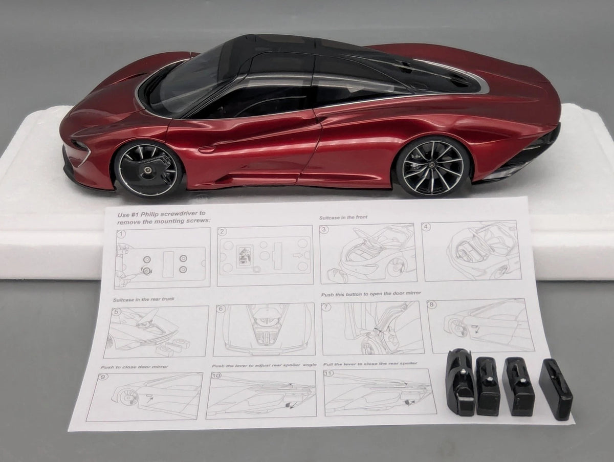 Modellautos 1:18 AUTOart 76087 McLaren Speedtail Volcano Red mit OVP