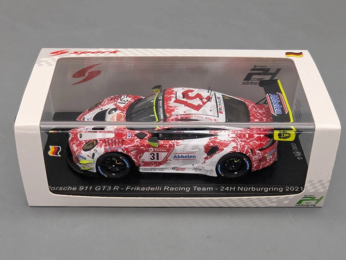 Modellautos 1:43 Spark SG782 Porsche 911 GT3 R 24H Nürburgring 2021 #31 OVP