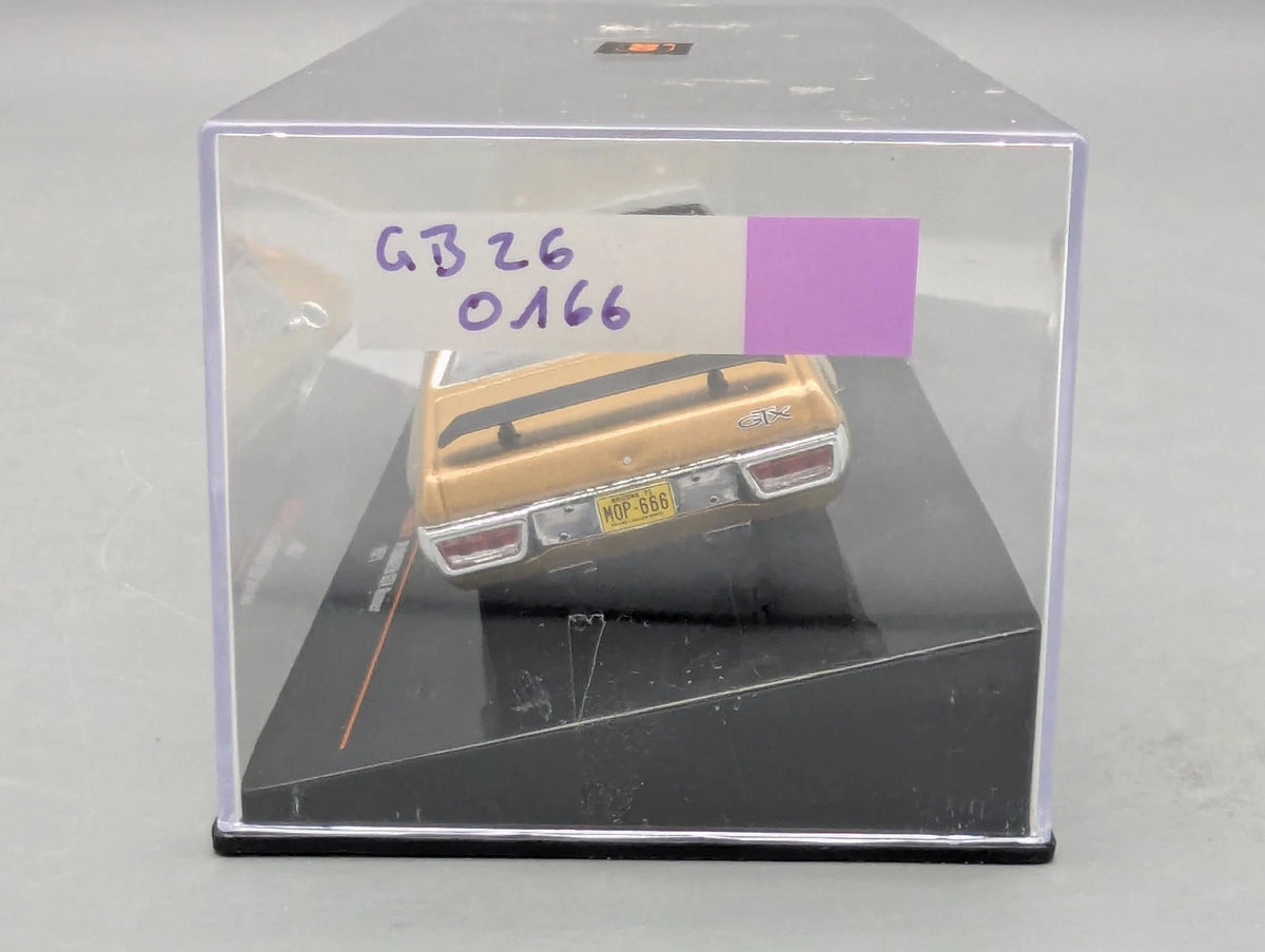 Modellautos 1:43 Ixo Plymouth GTX Runner 1971 mit Vitrine