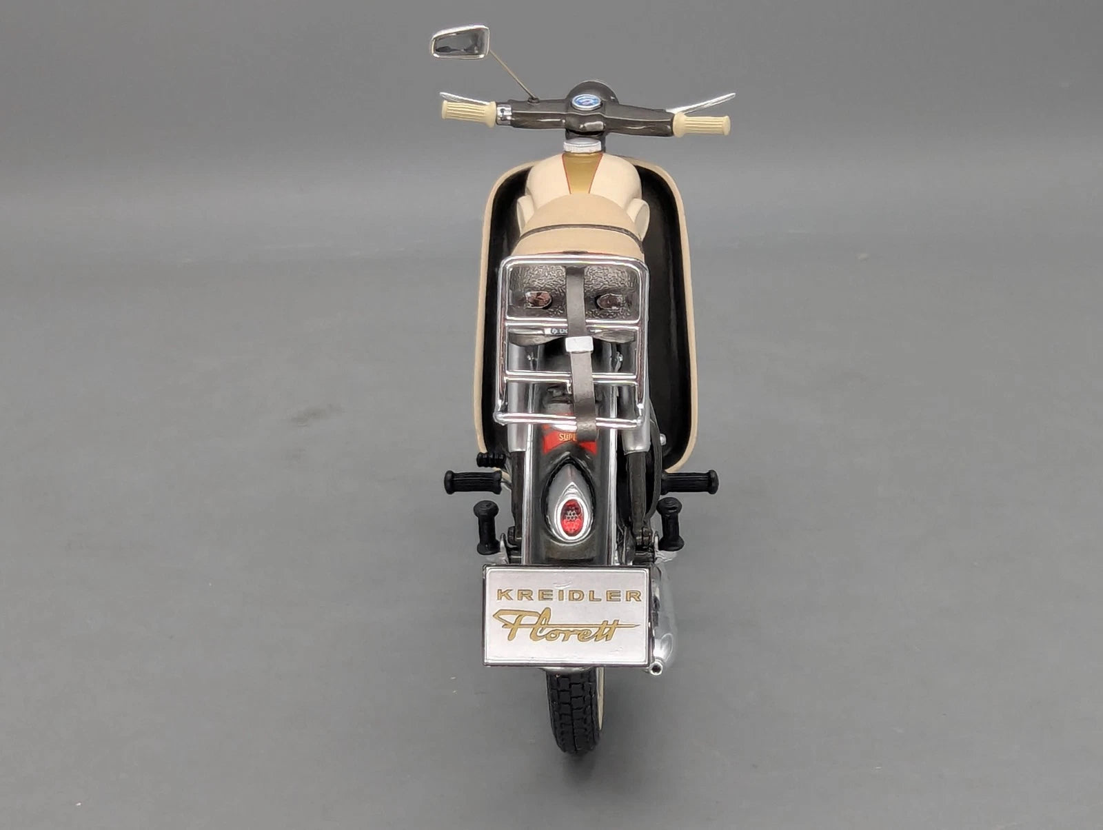 Motorrad Modell 1:10 Schuco Kreidler Florett Super mit Beinschild Grau mit OVP