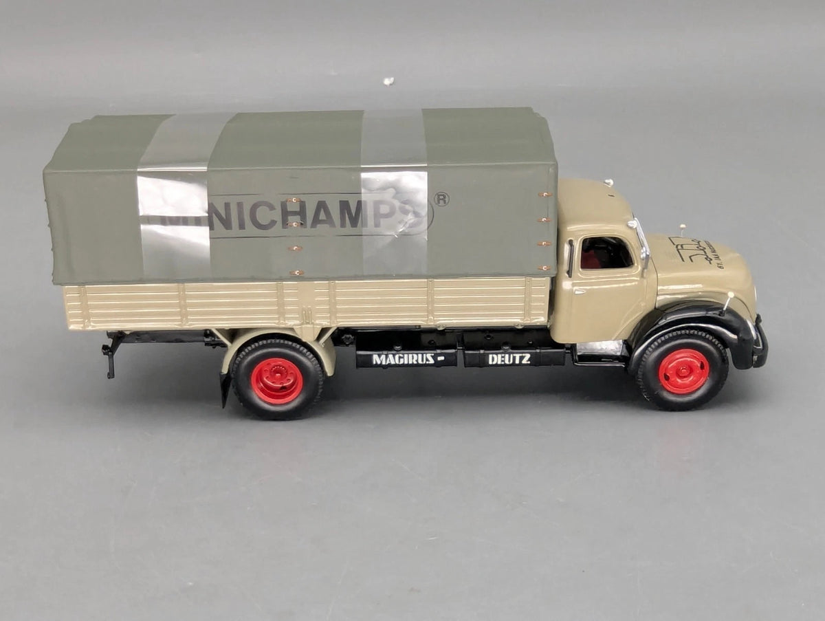 LKW Modell 1:43 Minichamps Magirus Deutz S 6500 Canvas 1955 Grey Black mit OVP