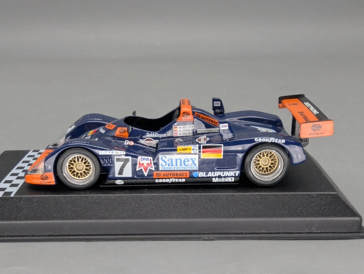 Modellautos 1:43 Trofeu Joest Porsche WSC 1997 #7 Reuter und Andere mit Vitrine