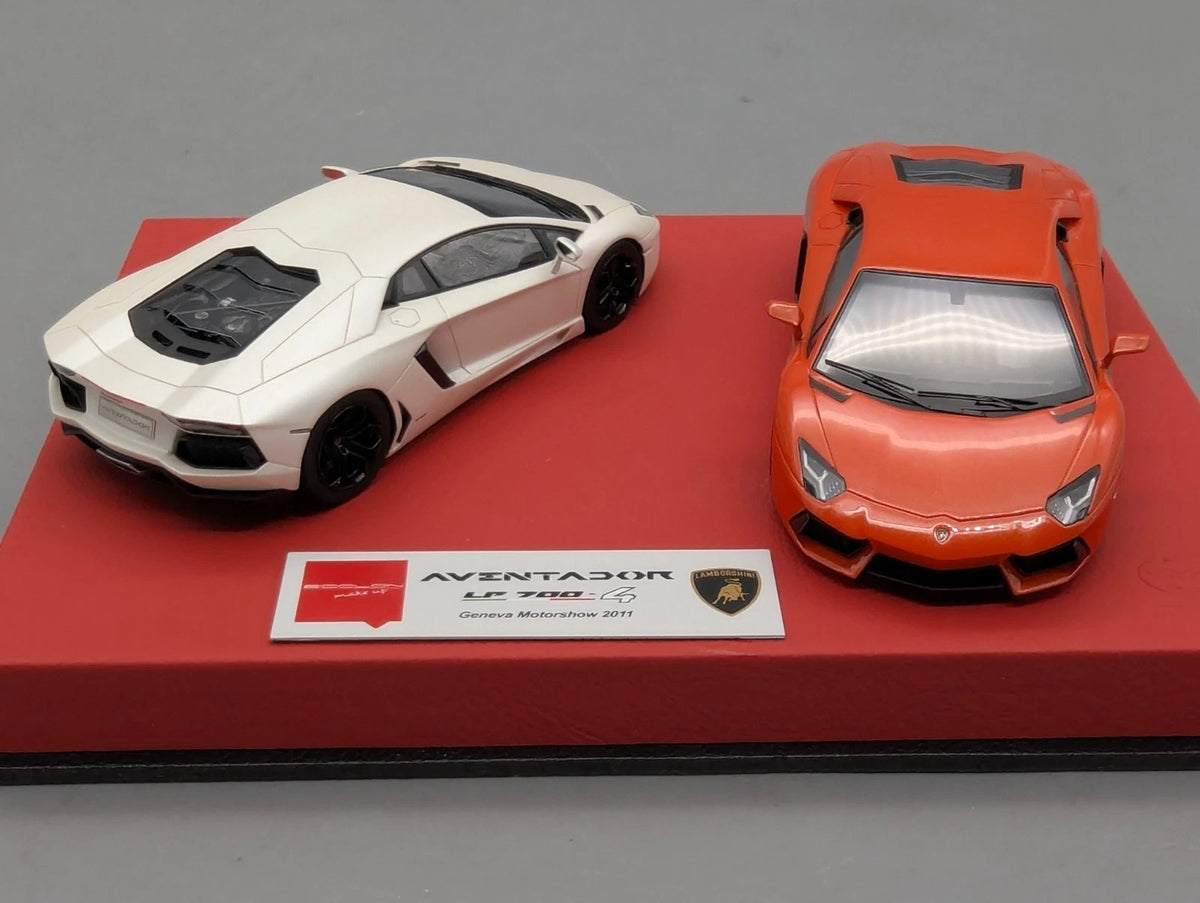 Eidolon Make Up 1:43 Lamborghini Aventador LP700-4 Rot und Weiß 2tlg Set OVP