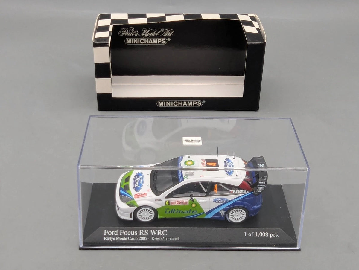 Modellautos 1:43 Minichamps Ford Focus RS WRC Rallye Monte Carlo 2005 #4 mit OVP