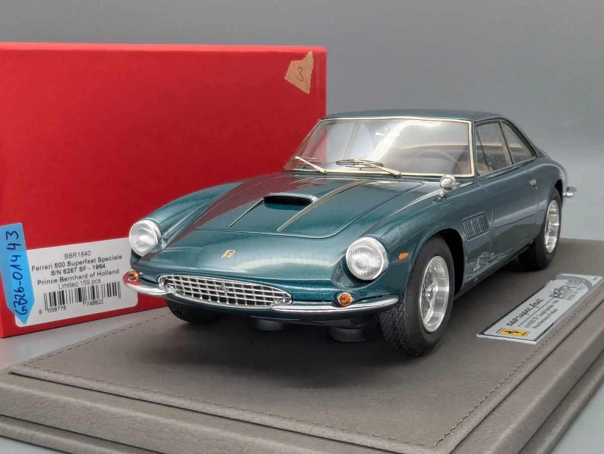 Modellautos 1:18 BBR Ferrari 500 Superfast SP 1964 Met. Grün 03/159 Stück OVP
