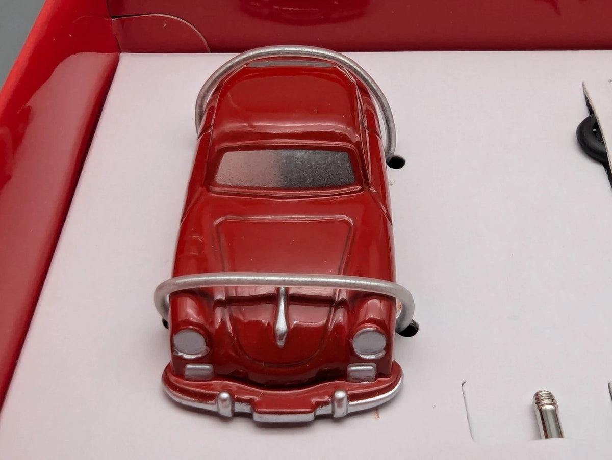 Modellautos 1:90 Schuco Montage Piccolo Porsche 356 Sportwagen Rot mit OVP