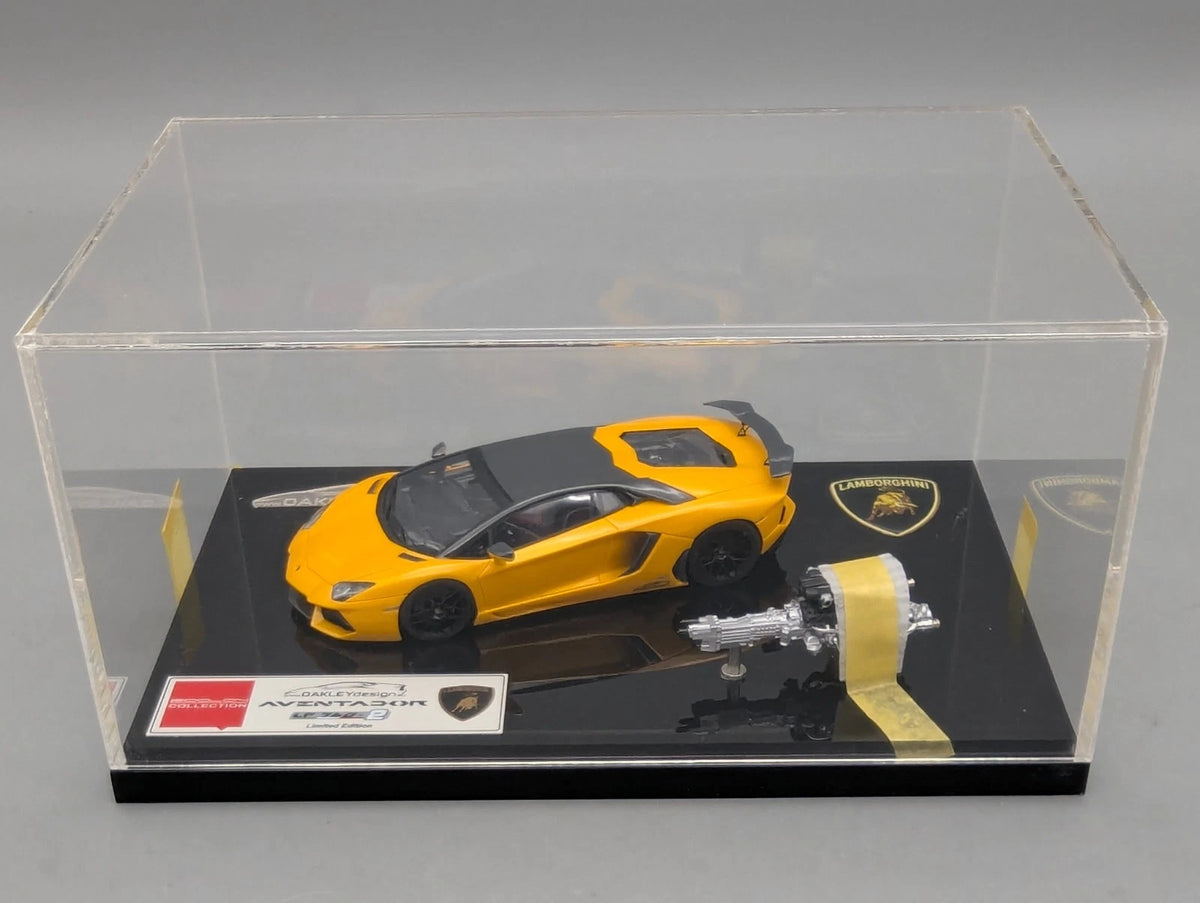 Eidolon Make Up 1:43 Lamborghini Aventador LP760-2 Engine Set Oakley Gelb OVP